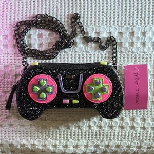 Betsy Johnson Kitsch Level Up Crossbody Black